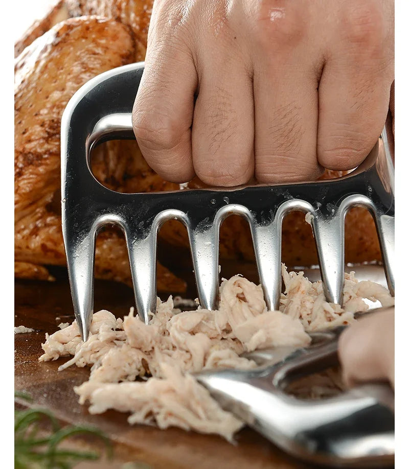 Garfos de Corte Garra Estilo Urso -em Aço Inox 6 Dentes