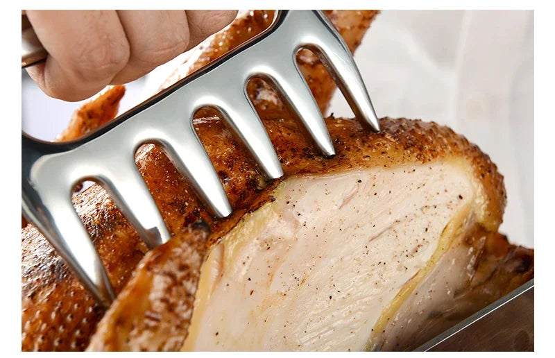 Garfos de Corte Garra Estilo Urso -em Aço Inox 6 Dentes