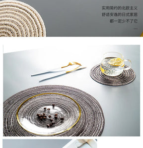 Jogo Americano Redondo de Linho - para Mesa Posta