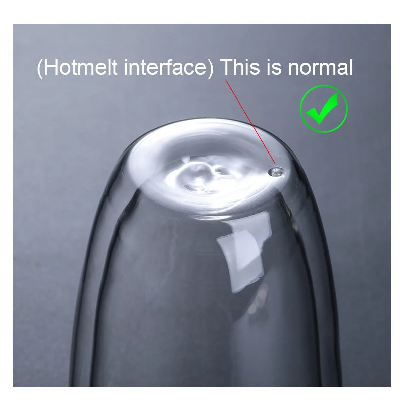 Copo de Vidro Camada Dupla - Isolamento Térmico para Café e Chá