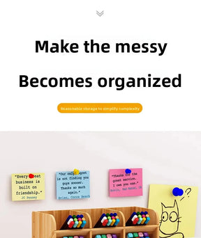 Organizador de Mesa em Madeira Ecológica - Design Nórdico