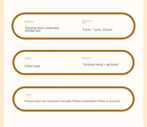 Organizador Dobrável para Roupas - Peças Íntimas