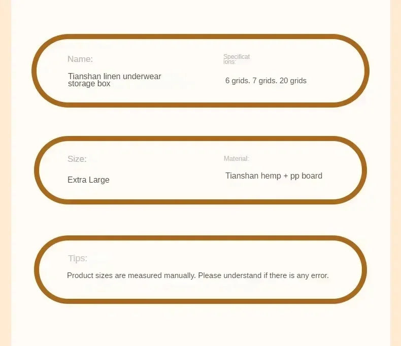 Organizador Dobrável para Roupas - Peças Íntimas