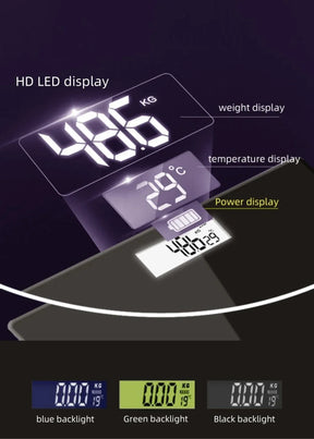 Balança Bioimpedância Bluetooth - Análise de 13 Métricas Corporais