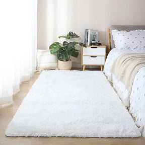 Tapete de Pelúcia Degrade - Macio e Antiderrapante para Quarto