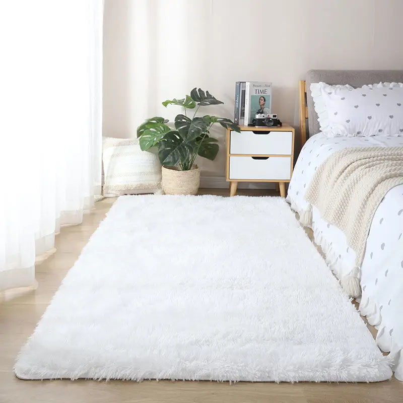 Tapete de Pelúcia Degrade - Macio e Antiderrapante para Quarto