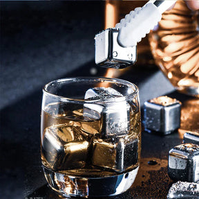 Cubos de Gelo Reutilizáveis - De Aço Inox 304 para Uísque