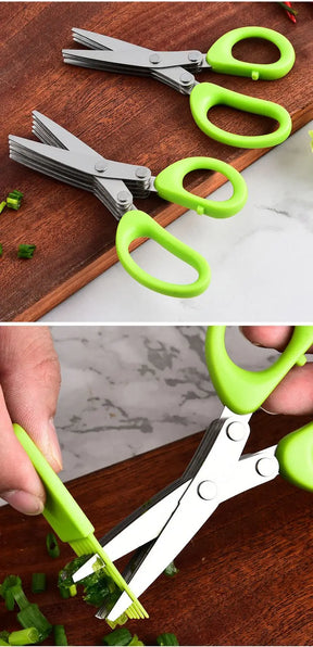 Tesoura Multicamadas de Cozinha - Para Corte modulado de Ervas