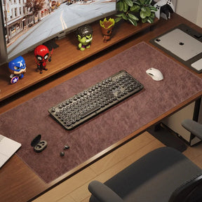 Mousepad Retrô Antiderrapante - Couro PU