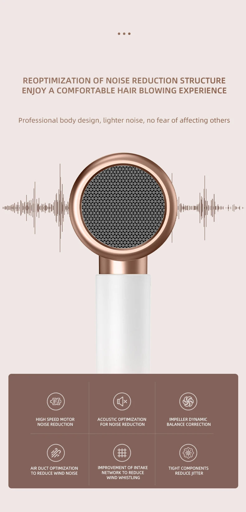 Secador de Cabelo 2000W - Tecnologia Iônica 5 Velocidades