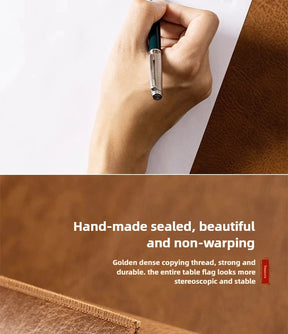 Mousepad Retrô Antiderrapante - Couro PU