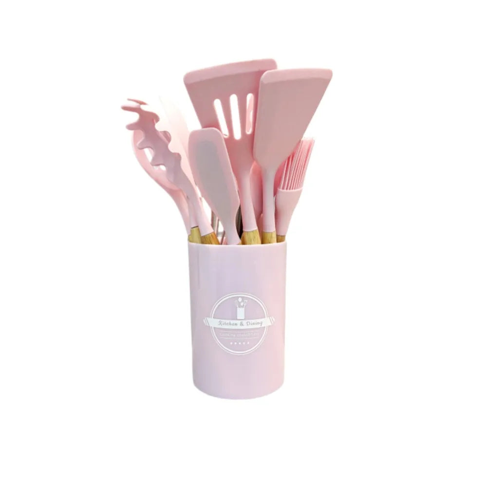 Kit Utensílios de Silicone Premium - Resistente ao Calor