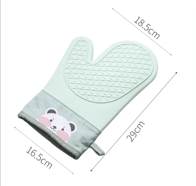 Luvas de Silicone Longas - Proteção Térmica para o Forno