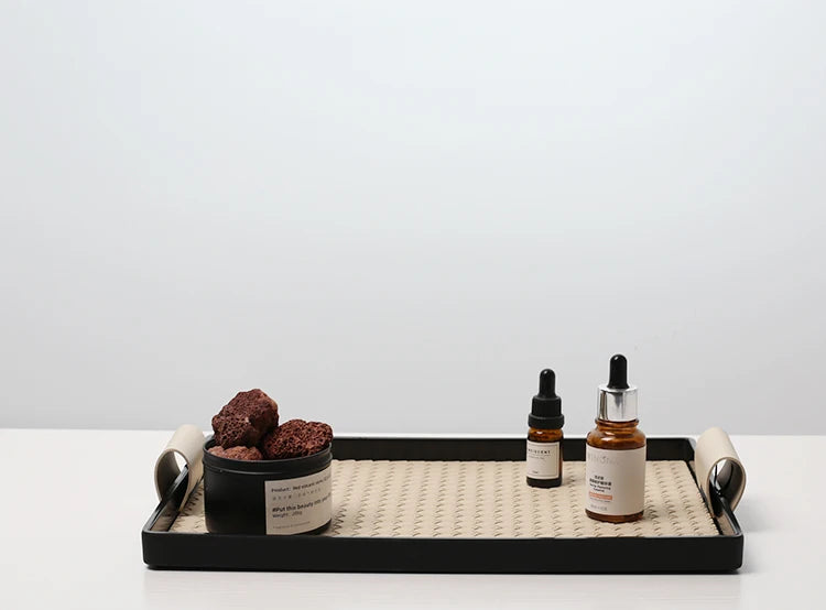 Bandeja Decorativa Estilo Nórdico - Em Melamina para Banheiro e Sala