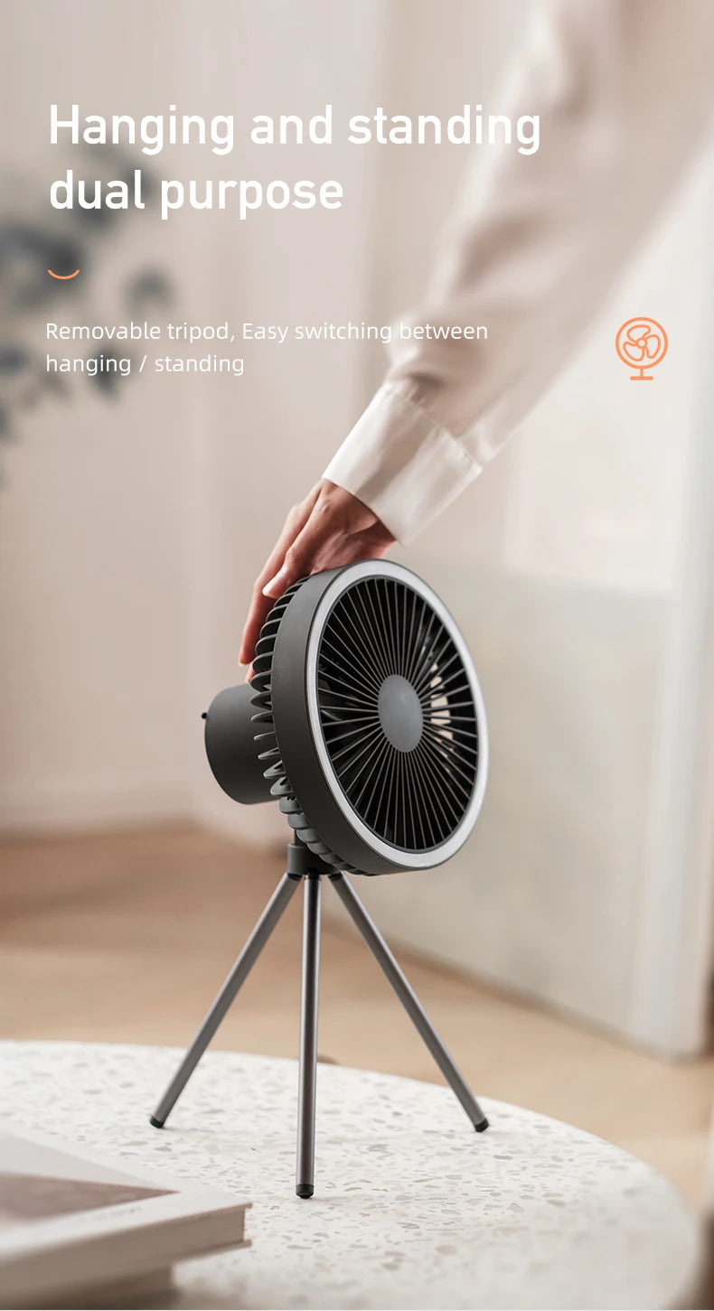 Ventilador Elétrico Portátil - Design Dobrável