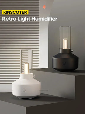 Umidificador Ultrassônico de Mesa - Com Luz LED Estilo Vela