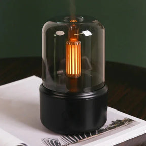 Umidificador Ultrassônico de Mesa - Com Luz LED Estilo Vela