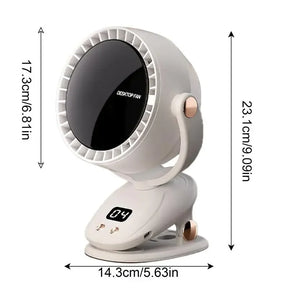 Ventilador Portátil USB Silencioso - Sem Fio de 6 Velocidades