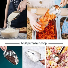 Pá de Aço Inox - Para Gelo e Farinha em 3 Tamanhos