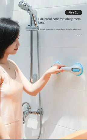 Barra de Apoio de Segurança para Banheiro - Ventosa - Sem Furo