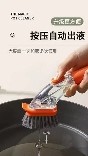 Escova Manual para Limpeza de Panela - em ABS Ecológico