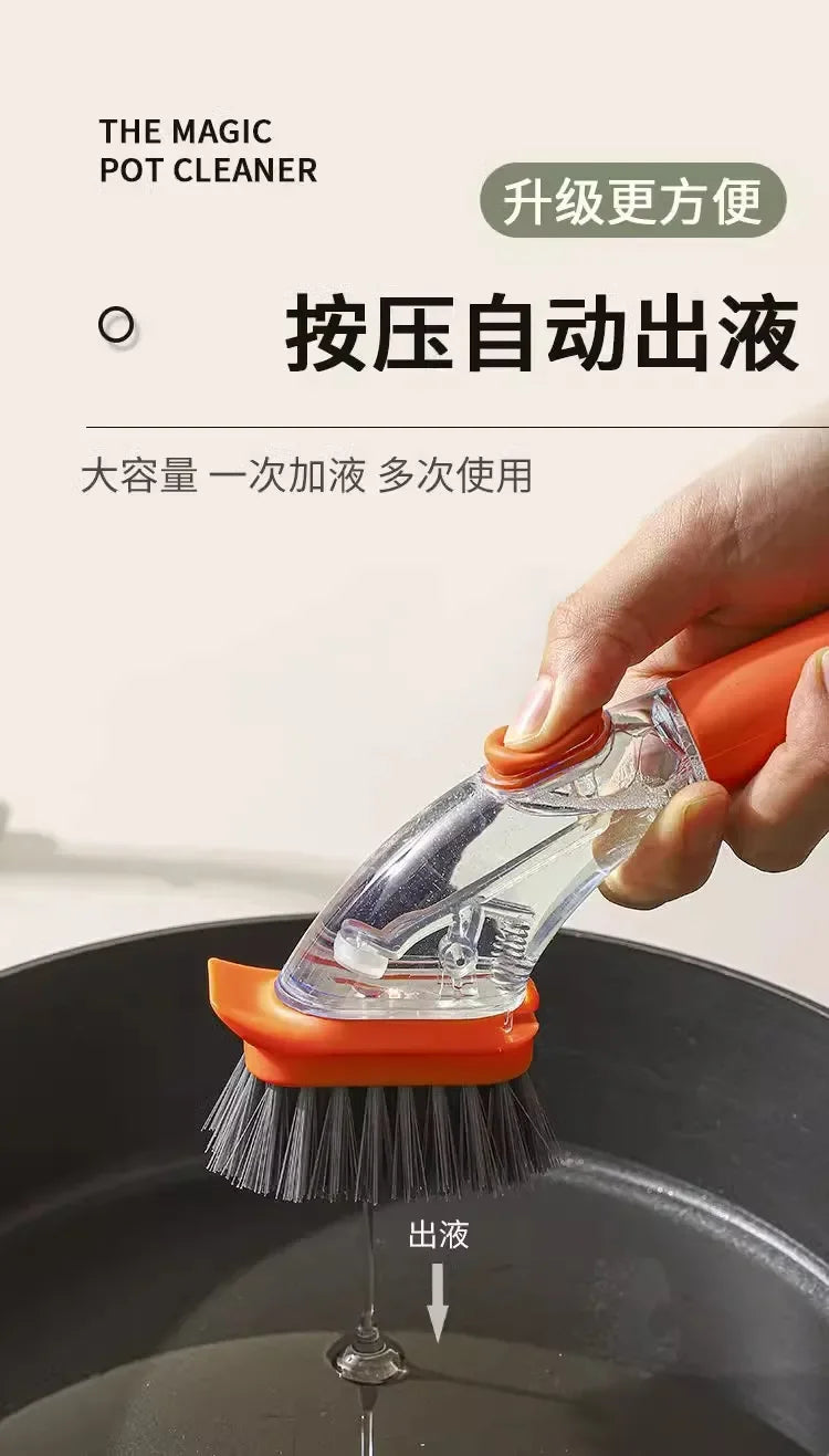 Escova Manual para Limpeza de Panela - em ABS Ecológico