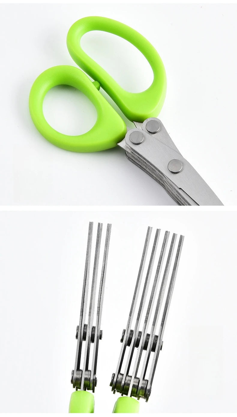 Tesoura Multicamadas de Cozinha - Para Corte modulado de Ervas