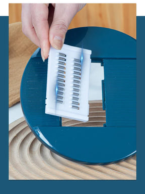 Cortador Manual para Vegetais - De Palha de Trigo e Aço Inox