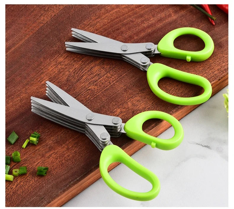 Tesoura Multicamadas de Cozinha - Para Corte modulado de Ervas