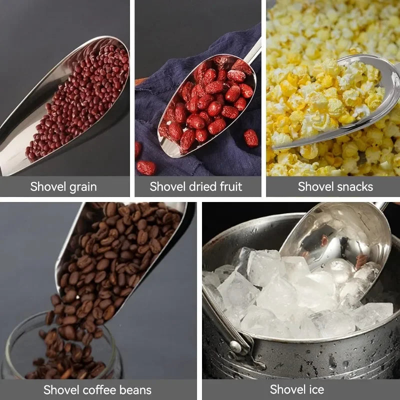 Pá de Aço Inox - Para Gelo e Farinha em 3 Tamanhos