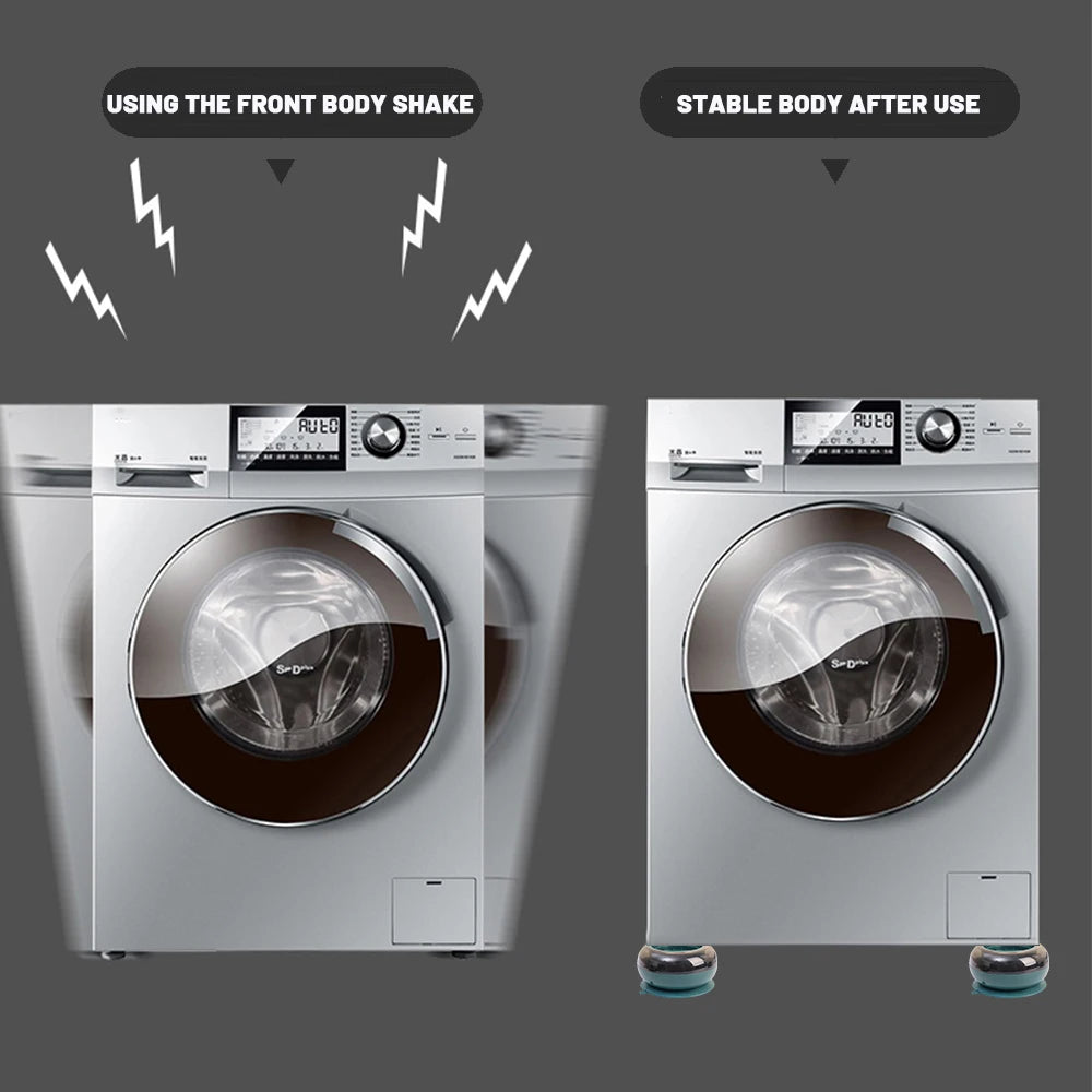 Suporte Antivibração para Máquina de Lavar - Base Estabilizadora e Antirruído