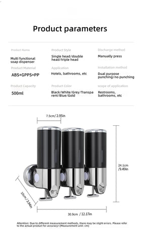 Dispenser de Sabão de Parede - Em ABS