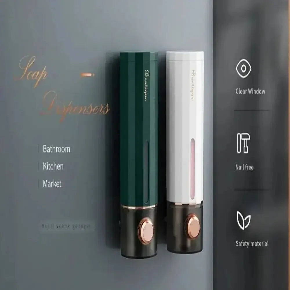 Dispenser de Sabonete Líquido de Parede - Instalação Sem Furo