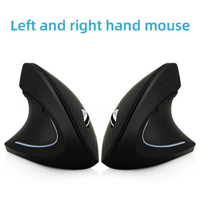 Mouse Vertical Ergonômico Recarregável - Bluetooth e 2,4GHz