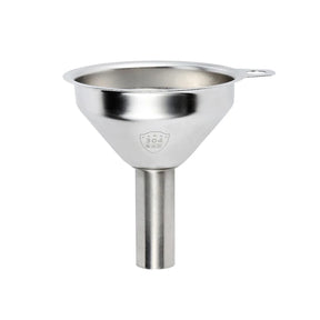 Funil de Aço Inox 304 - Com Filtro para Líquidos e Pós