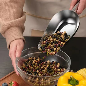 Pá de Aço Inox - Para Gelo e Farinha em 3 Tamanhos