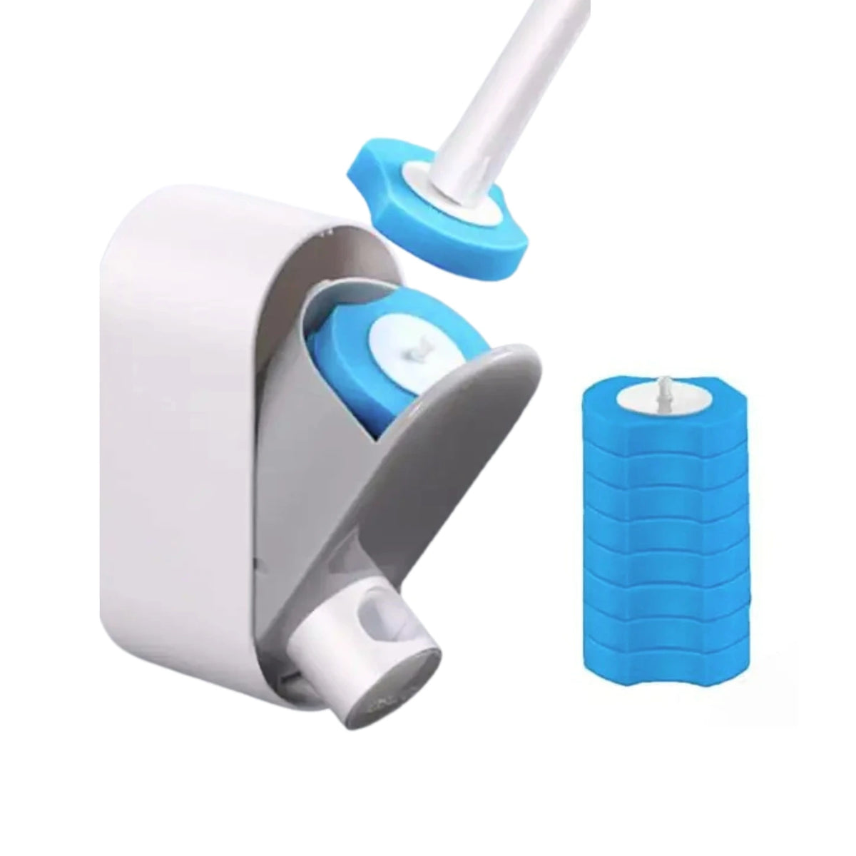 Suporte de Escova Sanitária de Parede - Cabo Longo