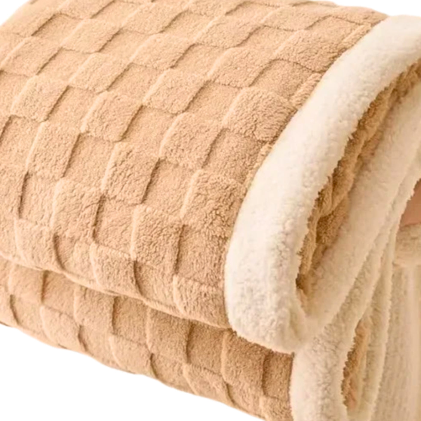 Cobertor Duplo de Poliéster e Algodão - Tricotado