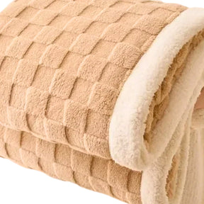 Cobertor Duplo de Poliéster e Algodão - Tricotado