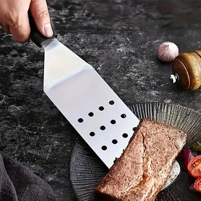 Kit 3 Utensílios Churrasco - Aço Inox com Cabo Térmico