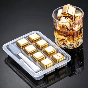 Cubos de Gelo Reutilizáveis - De Aço Inox 304 para Uísque