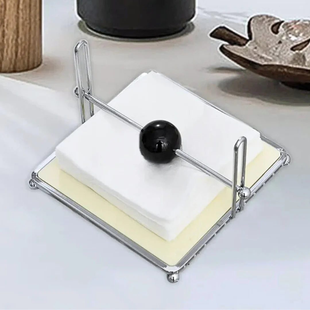 Porta-Guardanapos em Ferro e Acrílico