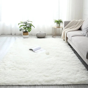 Tapete de Pelúcia Degrade - Macio e Antiderrapante para Quarto